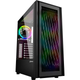 Sharkoon RGB WAVE Tower-Gehäuse mit Seitenteil aus gehärtetem Glas für nur 44,99€